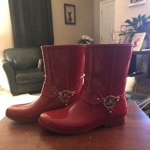 Red MK rain boots!